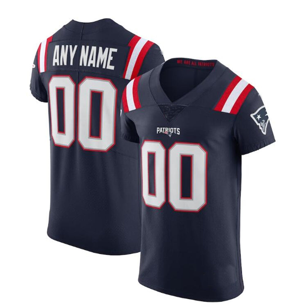 Custom NE.Patriots Navy Vapor Elite Jersey Stitched American Football Jerseys