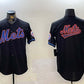 New York Mets Team Big Logo Graphite 2024 City Connect Limited Stitched Baseball Jerseys