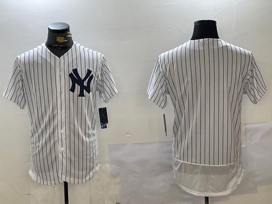 New York Yankees Blank White 2024 Flex Base Stitched Baseball Jersey