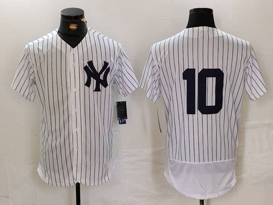 New York Yankees #10 Phil Rizzuto White Flex Base Stitched Baseball Jersey