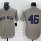 New York Yankees #46 Andy Pettitte 2021 Grey Field of Dreams Cool Base Stitched Baseball Jersey