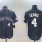 New York Yankees #4 Lou Gehrig Navy Pinstripe Fashion Cool Base Baseball Jersey