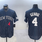 New York Yankees #4 Lou Gehrig Navy Pinstripe Fashion Cool Base Baseball Jersey