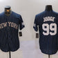 New York Yankees #99 Aaron Judge Navy Pinstripe Fashion Cool Base Baseball Jersey