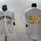 New York Yankees #99 Aaron Judge White Pinstripe Without Name Fashion Cool Base Stitched Baseball Jersey