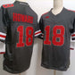 O.State Buckeyes #18 Will Howard Black FUSE Stitched American College Jerseys