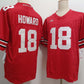 O.State Buckeyes #18 Will Howard Red FUSE Stitched American College Jerseys