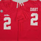 O.Miss Rebels #2 Jaxson Dart Red FUSE Football Stitched American College Jerseys