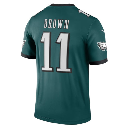 P.Eagles #11 A.J. Brown Legend Jersey - Midnight Green American Football Jersey