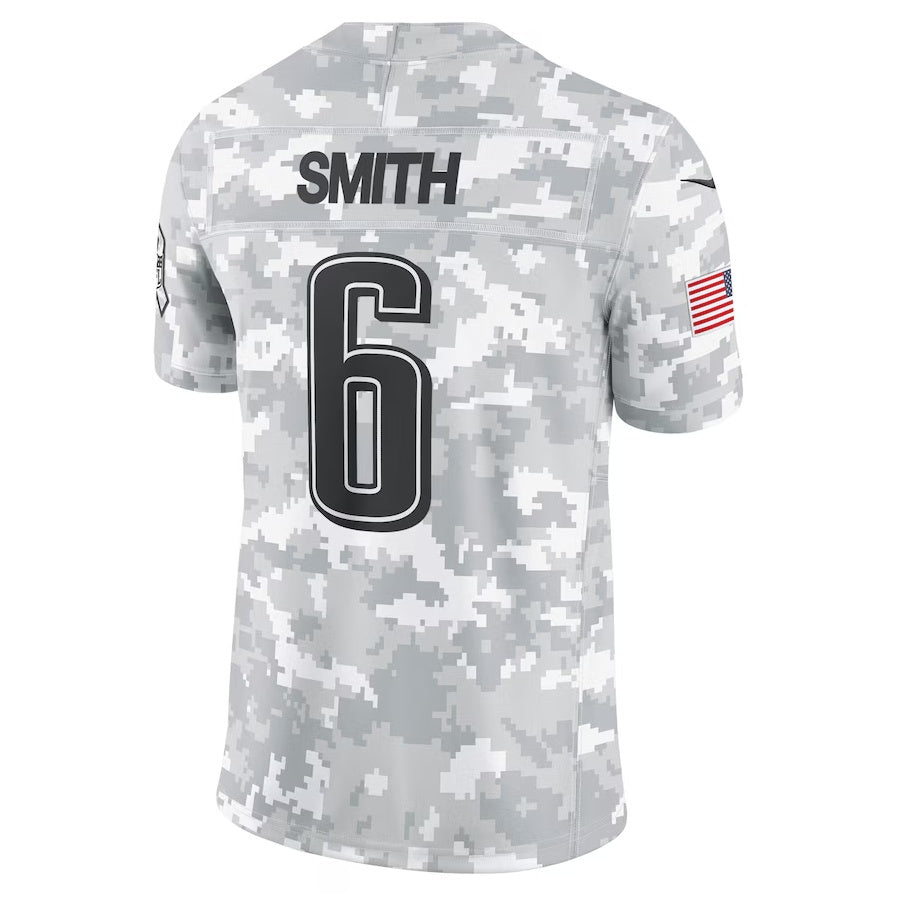 P.Eagles #6 DeVonta Smith Arctic Camo 2024 Salute to Service Limited Stitched American Football Jerseys