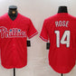 Philadelphia Phillies #14 Pete Rose Red Cool Base Stitched Baseball Jersey