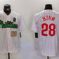 Philadelphia Phillies #28 Alec Bohm White Green Cool Base Stitched Baseball Jersey