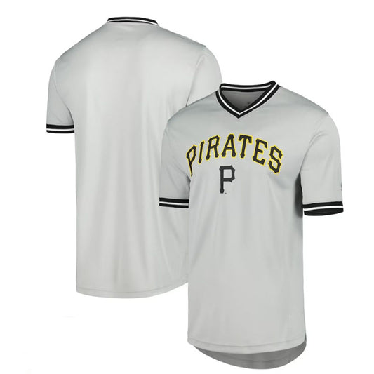 Pittsburgh Pirates V-Neck Jersey - Gray Baseball Jerseys