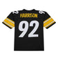 P.Steelers #92 James Harrison Mitchell & Ness Black Legacy Replica American Football Jerseys