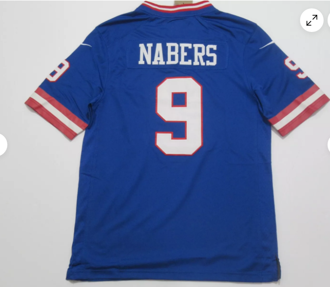 NY.Giants #9 Malik Nabers Classics Game Jersey Royal American Football Jerseys