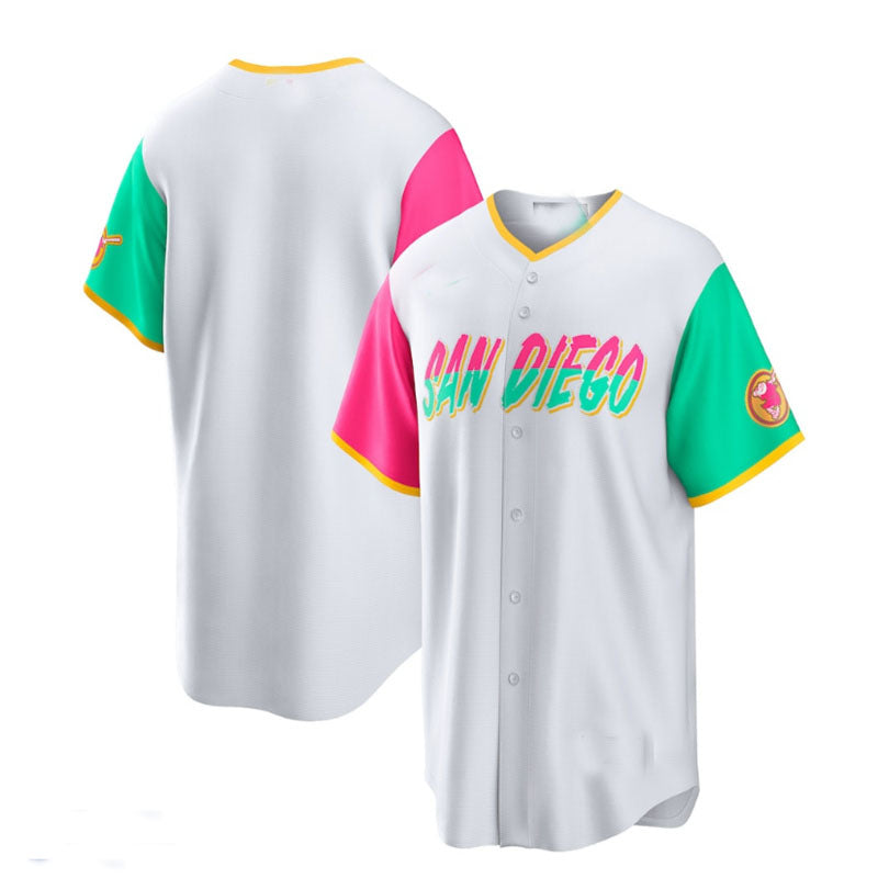 San Diego Padres 2022 City Connect Replica Team Jersey - White Baseball Jerseys