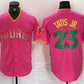 San Diego Padres #23 Fernando Tatis Jr. Pink Cool Base Stitched Baseball Jersey