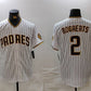 San Diego Padres #2 Xander Bogaerts White Cool Base Stitched Baseball Jersey