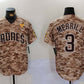 San Diego Padres #3 Jackson Merrill Camo With PS Patch Cool Base Stitched Baseball Jersey