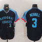 San Diego Padres #3 Jackson Merrill Number Navy 2024 All Star Limited Stitched Baseball Jersey