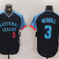 San Diego Padres #3 Jackson Merrill Number Navy 2024 All Star Limited Stitched Baseball Jersey