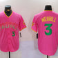 San Diego Padres #3 Jackson Merrill Pink Player Number Fashion Baseball Jersey