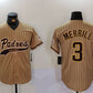 San Diego Padres #3 Jackson Merrill Tan 2023 Cool Base Stitched Baseball Jersey