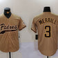 San Diego Padres #3 Jackson Merrill Tan 2023 Cool Base Stitched Baseball Jersey