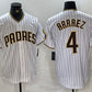 San Diego Padres #4 Luis Arraez White Cool Base Stitched Baseball Jersey