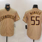 San Diego Padres #55 Sean Manaea Khaki Cool Base Stitched Baseball Jersey