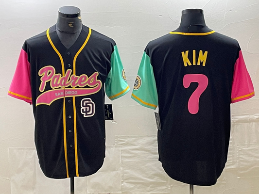 San Diego Padres #7 Ha Seong Kim Black NEW 2023 City Connect Cool Base Stitched Jersey Baseball Jersey