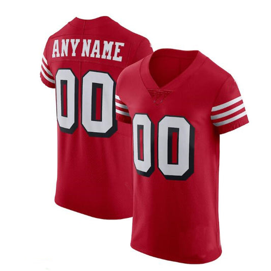 Custom SF.49ers Scarlet Alternate Vapor Elite Jersey Stitched American Football Jerseys