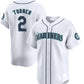 Seattle Mariners #2 Justin Turner White 2024 Home Limited Stitched Baseball Jersey