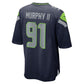 S.Seahawks #91 Byron Murphy II 2024 Draft First Round Pick Player Game Jersey - College Navy American Football Jerseys