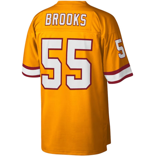 TB.Buccaneers #55 Derrick Brooks Mitchell & Ness Legacy Replica Jersey - Orange Stitched American Football Jerseys