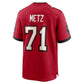 TB.Buccaneers #71 Lorenz Metz Game Jersey - Red American Football Jersey