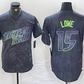 Tampa Bay Rays #15 Josh Lowe Charcoal 2024 City Connect Limited Stitched Baseball Jersey