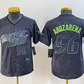 Tampa Bay Rays #56 Randy Arozarena Number Charcoal 2024 City Connect Limited Stitched Baseball Jerseys