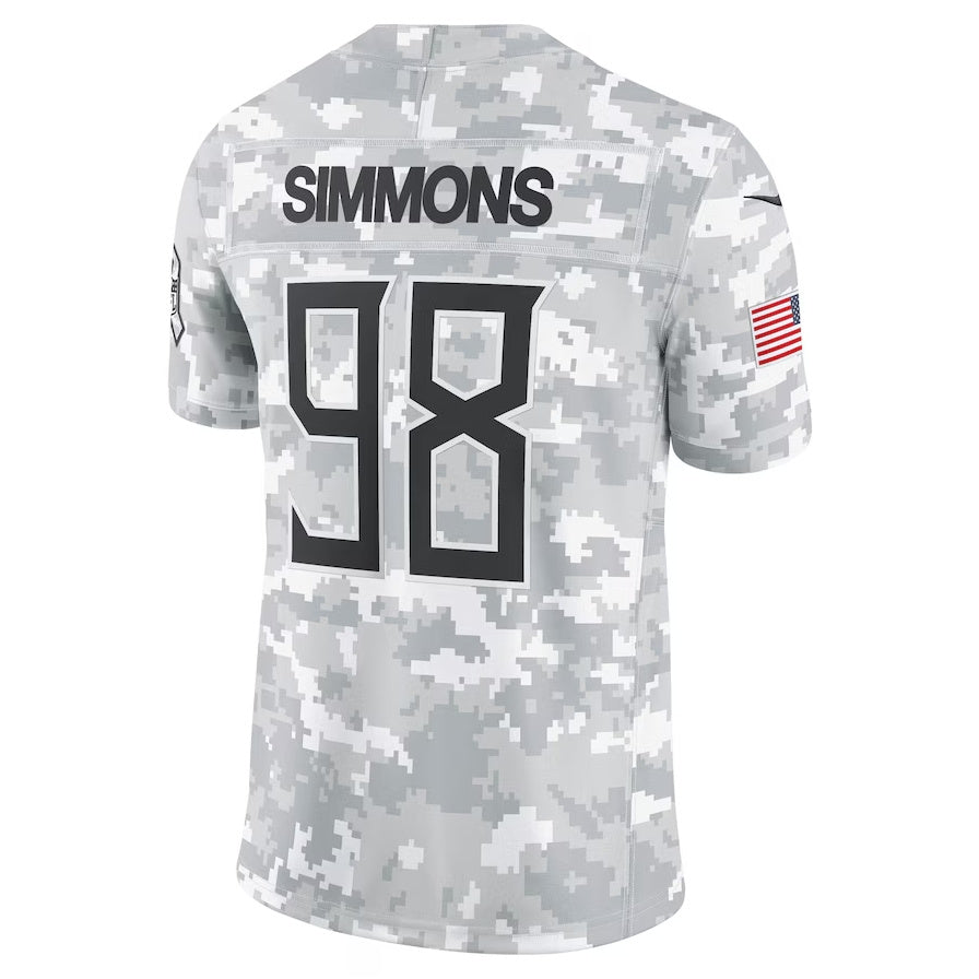 T.Titans #98 Jeffery Simmons Arctic Camo 2024 Salute to Service Limited Stitched American Football Jerseys