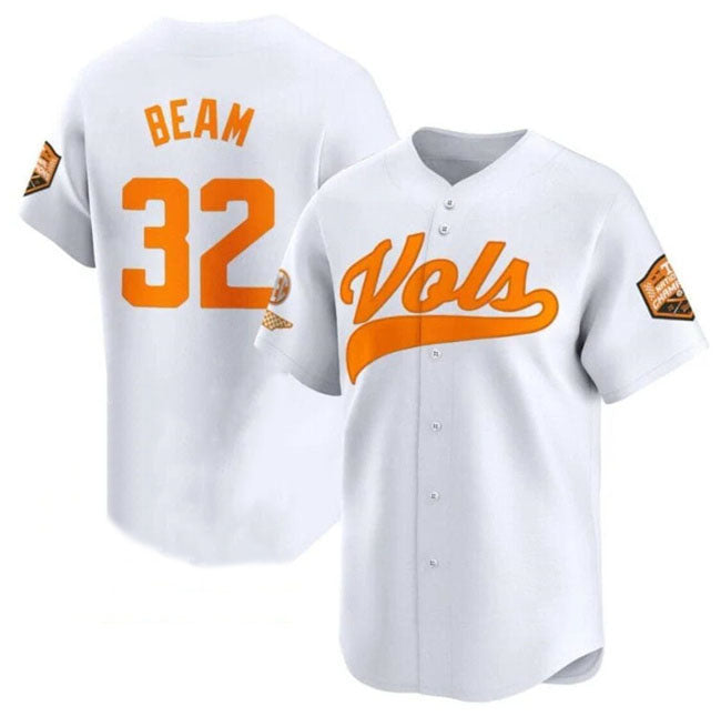 T.Volunteers #32 Drew Beam White 2024 Champions Vapor Limited Stitched College Jerseys