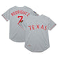 Texas Rangers #7 Ivan Rodriguez Mitchell & Ness 1994 Cooperstown Collection Authentic Dark Jersey - Gray Baseball Jerseys