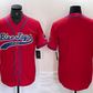 Toronto Blue Jays Blank Red Cool Base Stitched Baseball Jersey