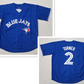 Toronto Blue Jays #2 Justin Turner Blue Cool Base Stitched Baseball Jersey