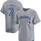 Toronto Blue Jays #2 Justin Turner Gray Cool Base Baseball Stitched Jersey