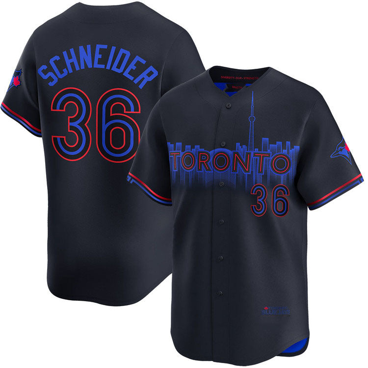 Toronto Blue Jays #36 Davis Schneider City Connect Limited Jersey Baseball Jersey