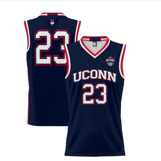 #23 U.Huskies ProSphere 2023 Basketball National Champions Basketball Jersey - Navy Stitched American College Jerseys