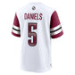 W.Commanders #5 Jayden Daniels 2024 Draft First Round Pick Player Game Jersey - White American Football Jerseys