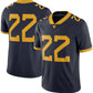 W.Virginia Mountaineers Home Game Jersey - Navy American College Jerseys