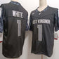 W.Virginia Mountaineers #1 Jahiem White Black FUSE American College Jerseys