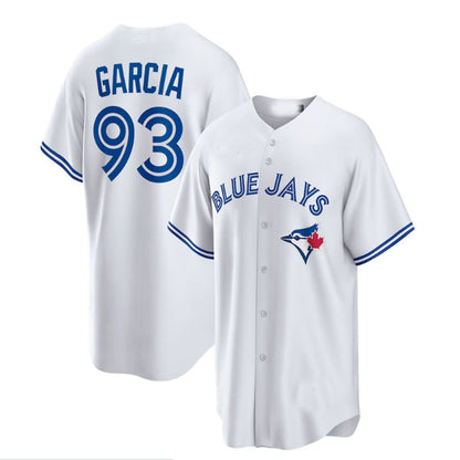 Toronto Blue Jays #93 Yimi Garcia Home Replica Player Jersey - White Baseball Jerseys